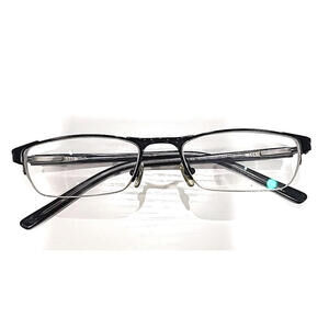 Ray Ban RB6066 2503 Black Metal Half Rim Eyeglasses 50/17 135